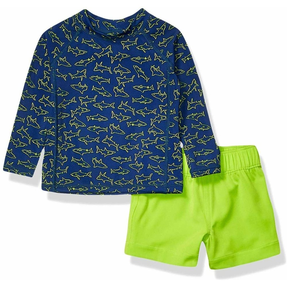Essentials Baby Boys Long-Sleeve Rashguard and Tru